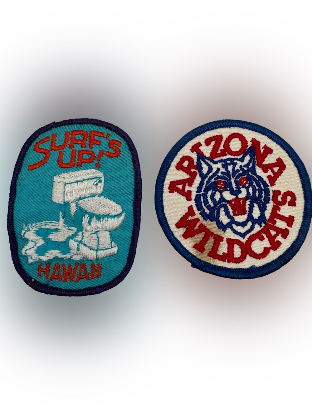 Vintage Arizona Wildcats Hawaii Surf’s Up Embroidered Souvenir Patch Lot
